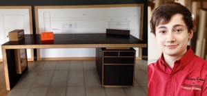 Schreibtisch aus Wenge und Eiche 300x140 - Schreibtisch aus Wenge und Eiche